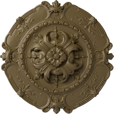 Ekena Millwork Southampton Ceiling Medallion, Hand-Painted Mississippi Mud, 16 1/2"OD x 2 3/8"P CM16SOMMF